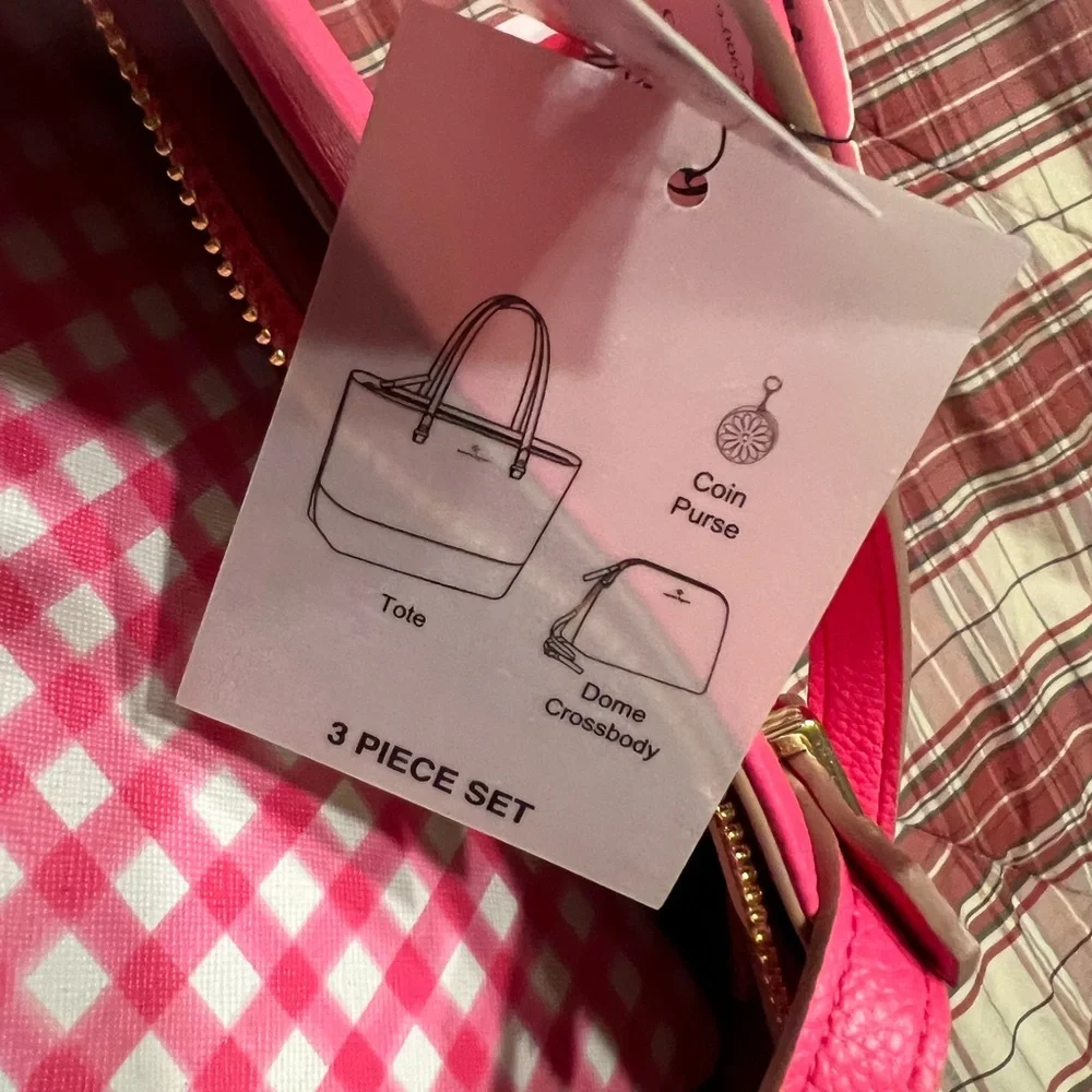 NWT-Nanette Lepore 3 Piece Set-Tote, Dome Crossbody & Coin Purse - Picture 13 of 13